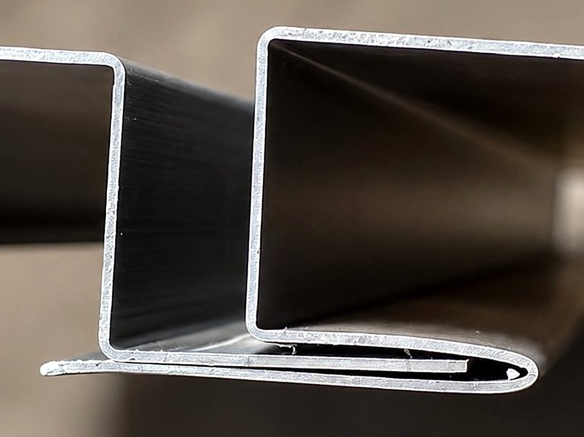 Interlock Panel System: bent edge close-up 2