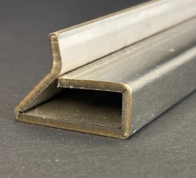 Custom folded profile section, end view, workshop — Custom Architectural Profiles · Architectural Profiles