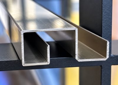Illustration: custom profiles on the display frame — Custom Architectural Profiles · Architectural Profiles