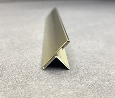 Brass T profile, end view