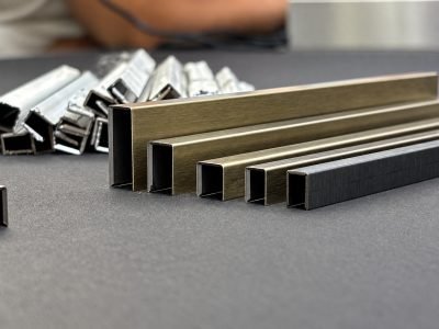 Illustration: U and C channel bundle in mixed finishes