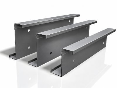 Illustration: Z profiles in grey, three sizes — Z Profile · Architectural Profiles