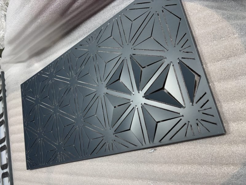 Perforated decorative façade panel