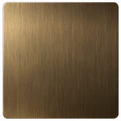 Antique brushed finish sample in bronze