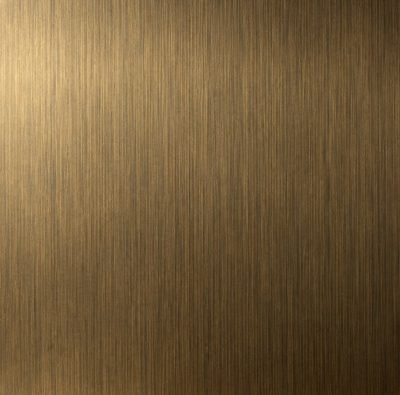 Antique brushed finish sample in bronze