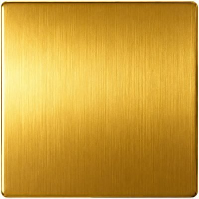 Hairline finish sample in gold