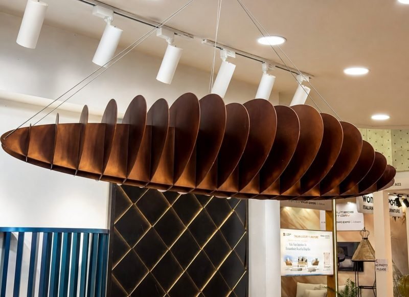 Custom curved metal framework