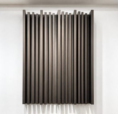 U-shaped baffle ceiling panel in black finish