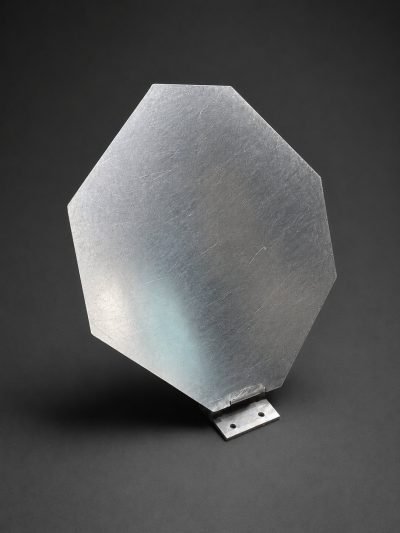 Octagonal shingle module in galvanised finish