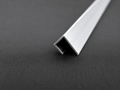 An L corner guard profile in stainless steel — Corner & Edge Guard Profile · Architectural Profiles