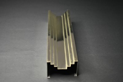 A gold PVD louver section